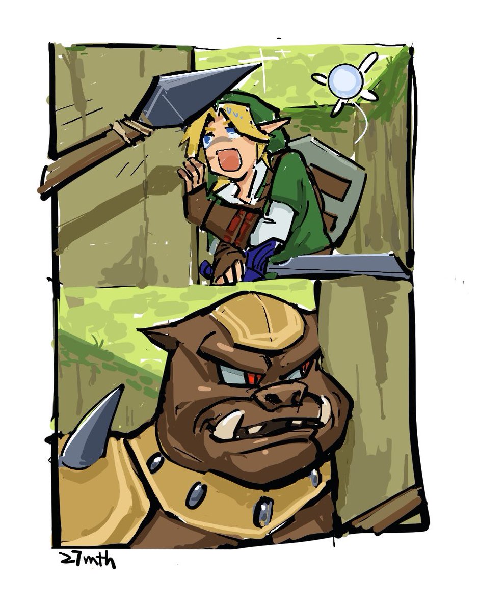 27month's tweet photo. Ocarina of time but shining meme #link https://t.co/1buOyXC06Q
