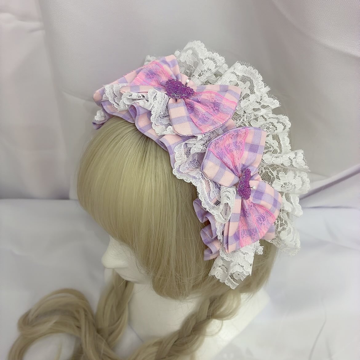 madedreamribbon's tweet photo. 可愛いの試作中~~~~🥺🤍

パープル×ピンク×チェックってなんかちょっと懐かしい感じしていいね☺️ https://t.co/r3sowSn2es