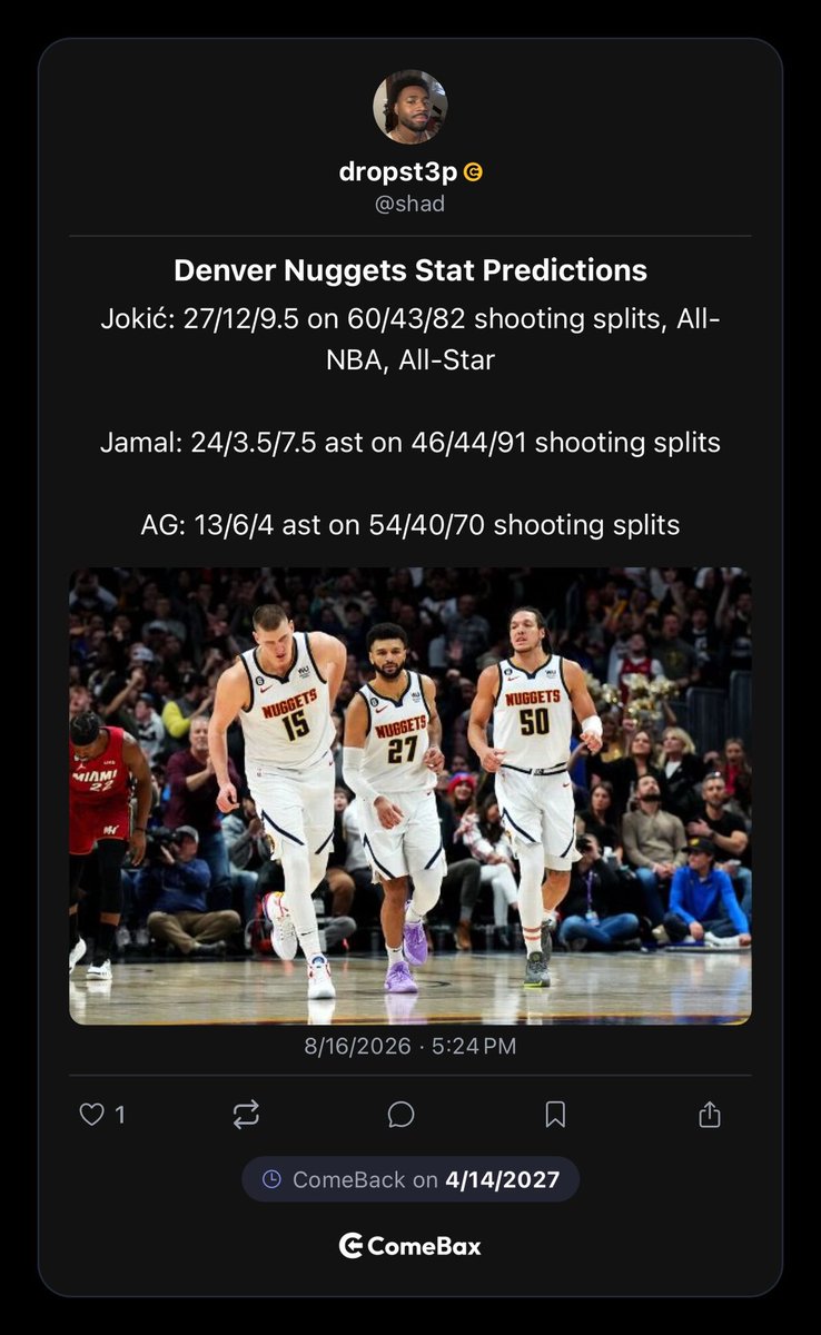 ComeBaxApp's tweet photo. NBA Season is almost upon us!🫪 https://t.co/4odL9Ha7Lg