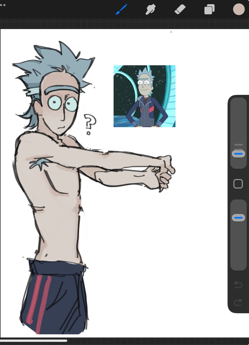 Anchouvii's tweet photo. his pants match his jacket #ricksanchez #rickprime #rickandmorty https://t.co/eDvRdL068a