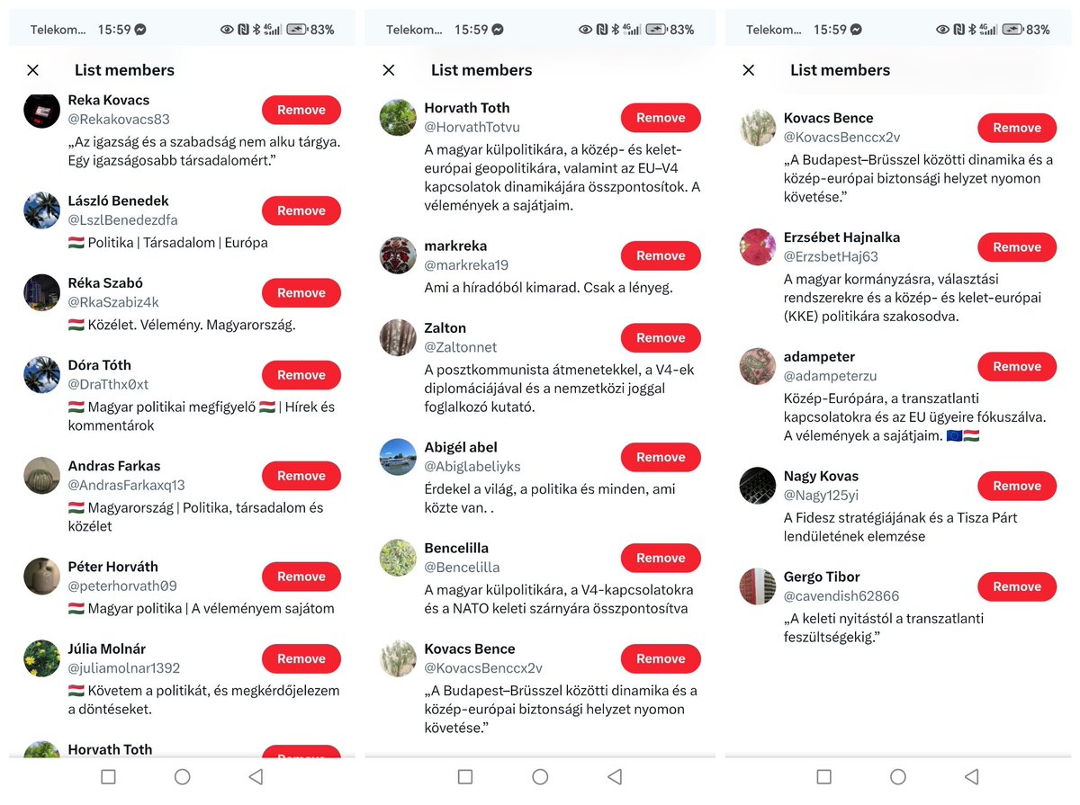 AndreaGerak's tweet photo. ⚠️ 🇭🇺 "Magyar" AI botok, kamuprofilok:
👉 https://t.co/H1Ba5Nqce7

Főleg Ázsiából, Afrikából... 🤡 

Tiltsátok, jelentsétek őket 😆 

Engem pedig hívjatok meg egy kávéra, hogy ezt összeszedtem nektek, ne kelljen velük vitatkoznotok. Süti is jó, köszi!! ☺️ ☕🍰 (link a profilomon) https://t.co/blXOldDHcU