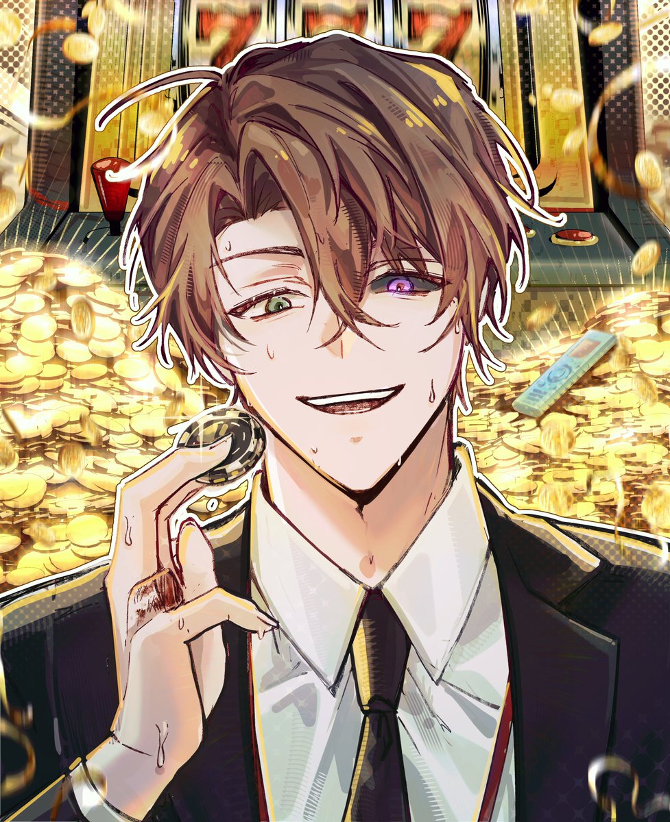 Hana04413's tweet photo. The 14th slot machine in the second row. https://t.co/bOwtEpJ8MD