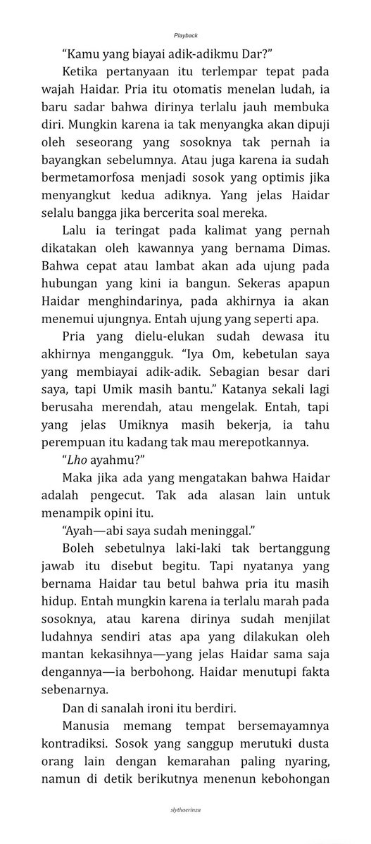 slythaerinza's tweet photo. 443.] Paradoks berjalan 
(Semoga kalian memahami kenapa haidar sampai sejauh itu) https://t.co/L6GyW2OE8W