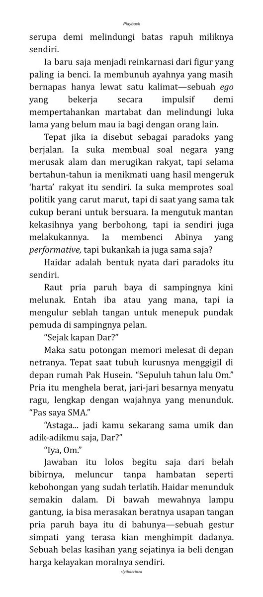 slythaerinza's tweet photo. 443.] Paradoks berjalan 
(Semoga kalian memahami kenapa haidar sampai sejauh itu) https://t.co/L6GyW2OE8W