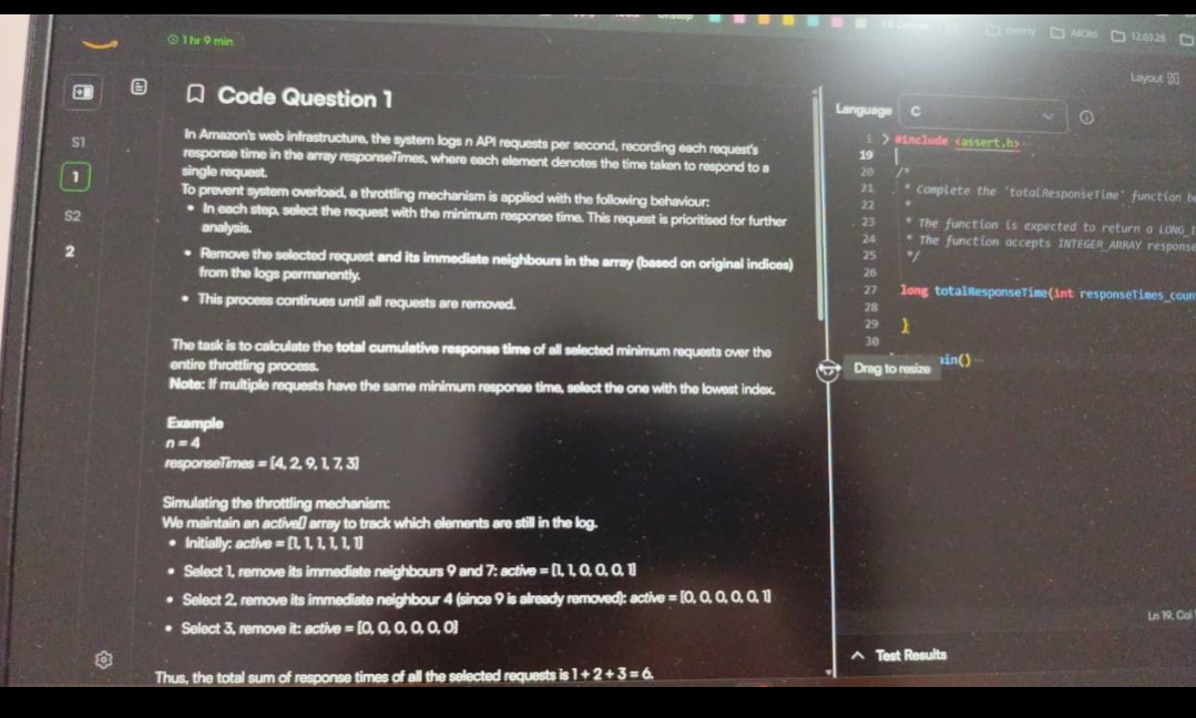 coolcoder56's tweet photo. questions asked in amazon OA for 46 lpa https://t.co/4DY2nkOG7E
