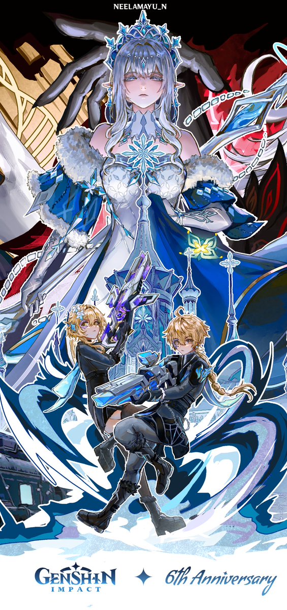 neelamayu_n's tweet photo. “Everwinter without Mercy”
My artwork for Genshin Impact 6th Anniversary Pop-up Gift Box in Indonesia
#GenshinImpact #原神 #tsaritsa https://t.co/smbgAfIcDU