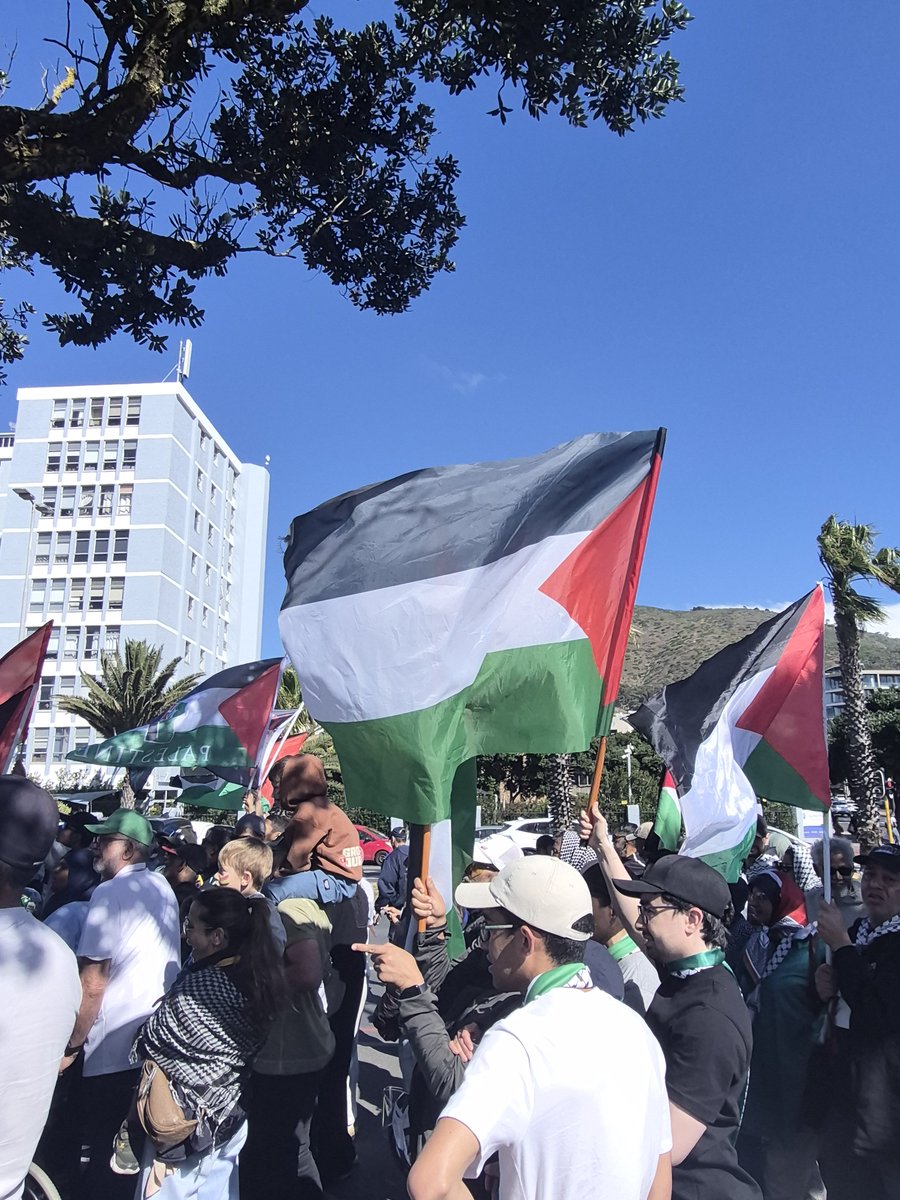 Carenlouisefalc's tweet photo. Cape Town now. #FreePalestine https://t.co/Z7r2MtTgVn