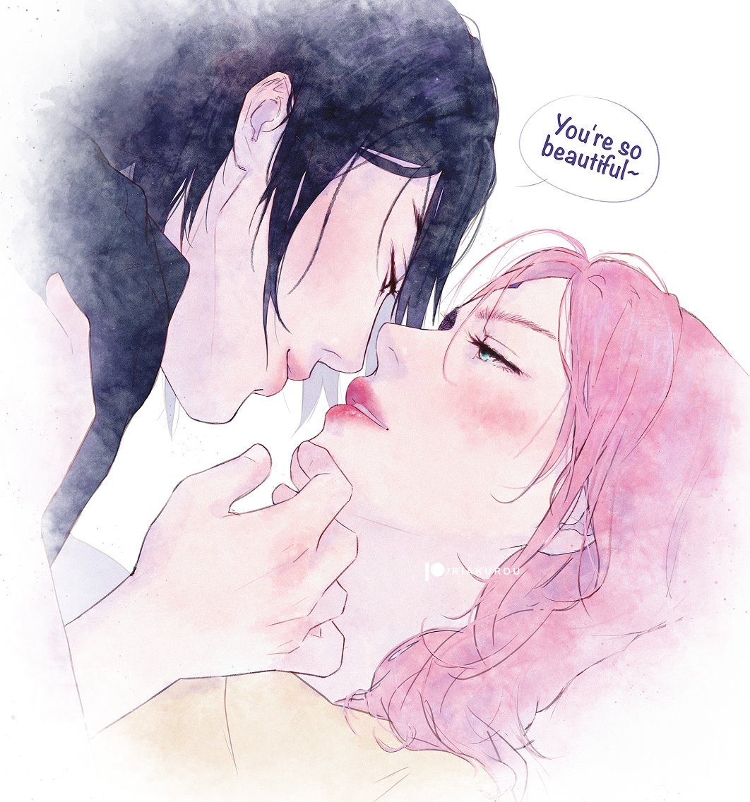 riakurou's tweet photo. I love drawing softy scenes 🥰

#sasusaku https://t.co/xBnRQYuO4u