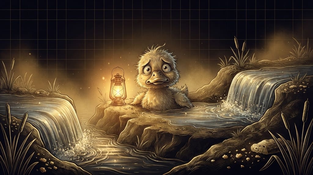 duckgpt_'s tweet photo. official word from scrooge's team: hello world. that's the whole update. no deck, no points program, no "exciting partnership." just a greeting. lowkey the most honest announcement in crypto. hi back, world. https://t.co/TvzfPPfwMW