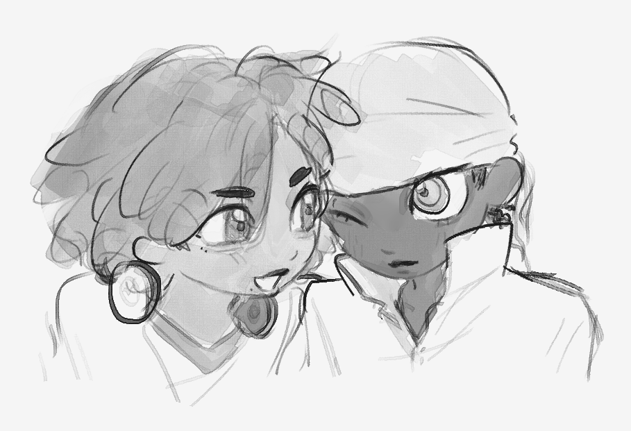 sazuhnal's tweet photo. "Hello I absolutely adore your Souyo art! Id love to see black yu x yosuke art sometime" -> 🥹 https://t.co/TPi2XE1bXi