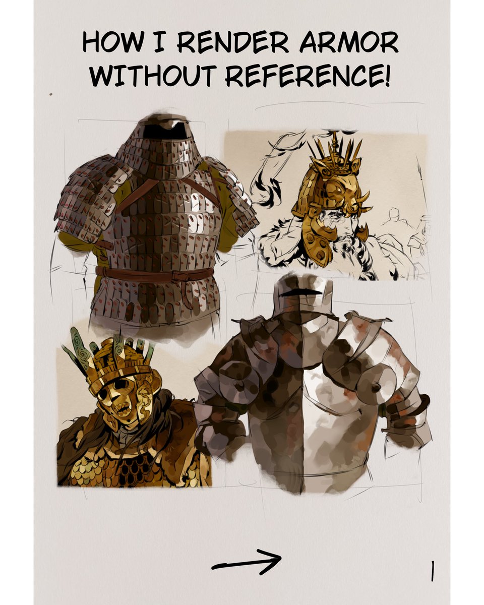 Y1ix1art's tweet photo. Here is a tutorial on how I render armor, share if you find it helpful! https://t.co/9GXNQpFcME