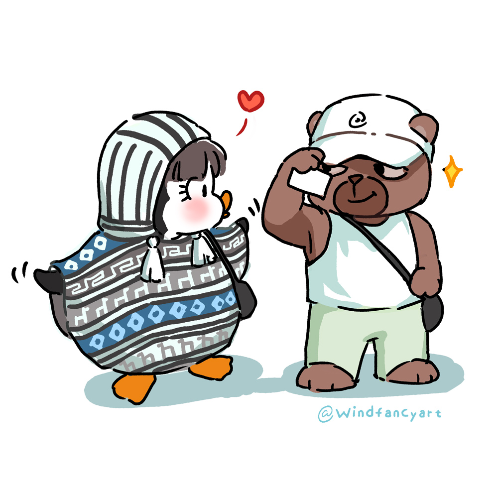 Windfancyart's tweet photo. Cute G and Big J 's happy time
🐻🐧
#MamixJossGawinLive  #JossGawin https://t.co/oCl3yMAaOq