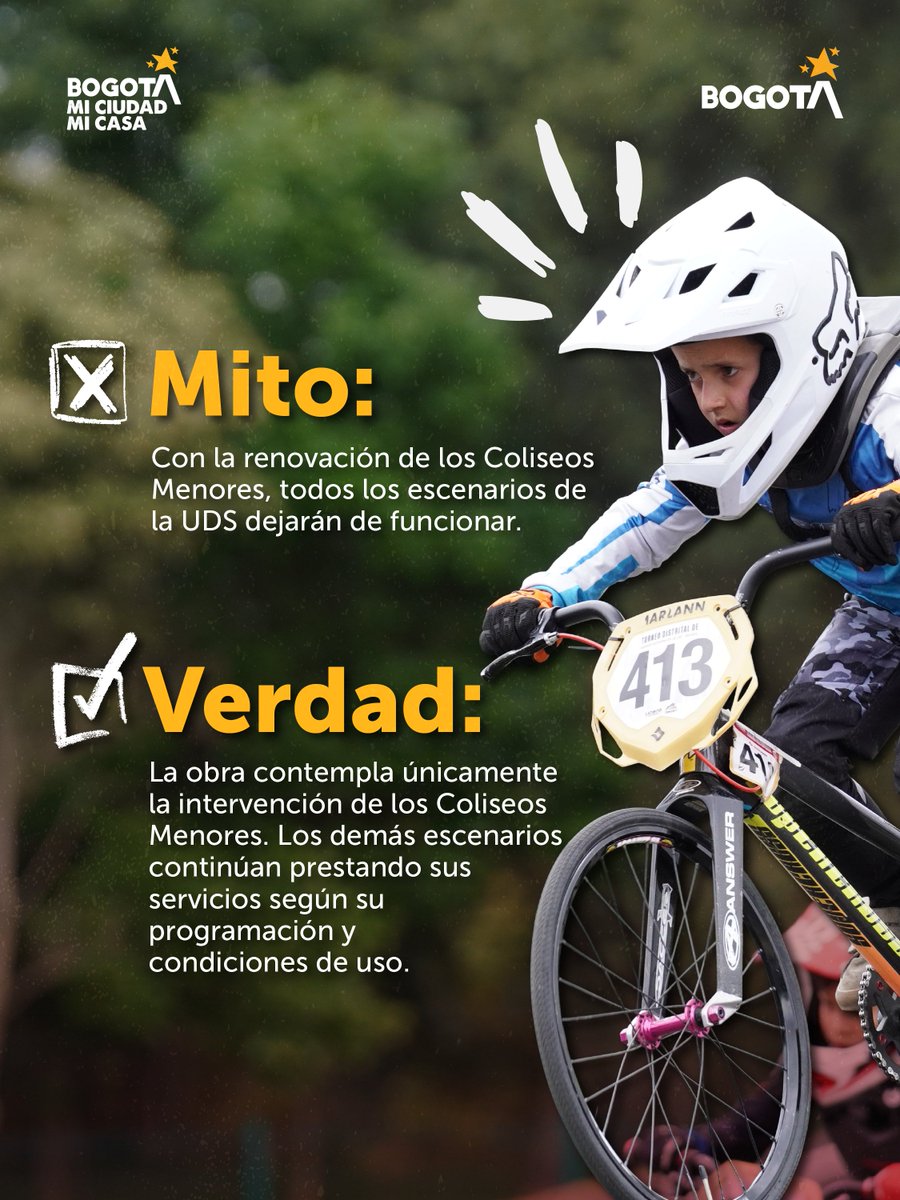 IDRD's tweet photo. Renovación de los Coliseos Menores de la Unidad Deportiva El Salitre - UDS: mitos y verdades que debes conocer. 🏟️🔎

Este proyecto genera preguntas sobre el futuro de los escenarios deportivos, su funcionamiento y el proceso de renovación. Por eso, te contamos qué hay de cierto detrás de algunas de las dudas más frecuentes y te compartimos información clave sobre el alcance y el estado actual de esta iniciativa.