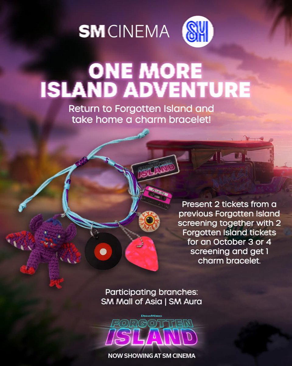 ajjhyun's tweet photo. bakit walang ganito nung sneak screenings at opening weekend ng forgotten island?!!! 😭 sobrang late naman ni sm at robinsons 😭 https://t.co/QpyJdIR2po
