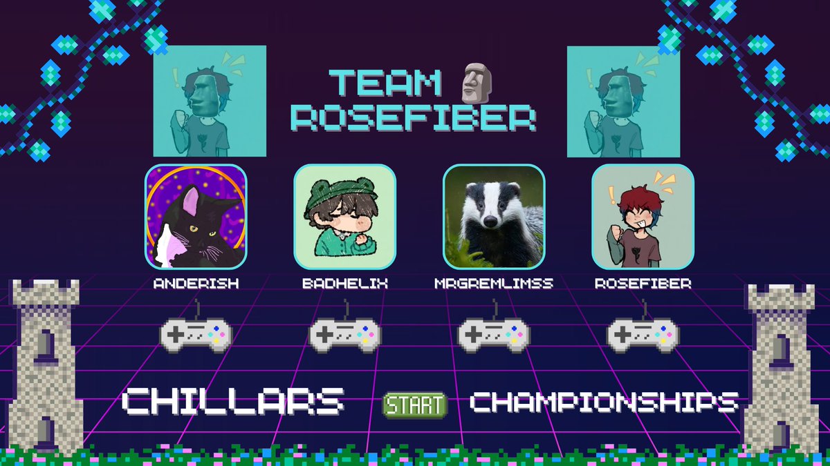PieParadeEvents's tweet photo. 🗿
Introducing Team🗿Rosefiber!

@AnderishLIVE 
@badhelix54 
@rose_fiber 
@ItsCosmoGaming (I got confused with the subs and somehow gave the wrong name and pfp SORRY COSMO I'M SO SORRY)

Watch them live tomorrow at 7pm BST or 2pm EDT https://t.co/G2rtnbxGRt