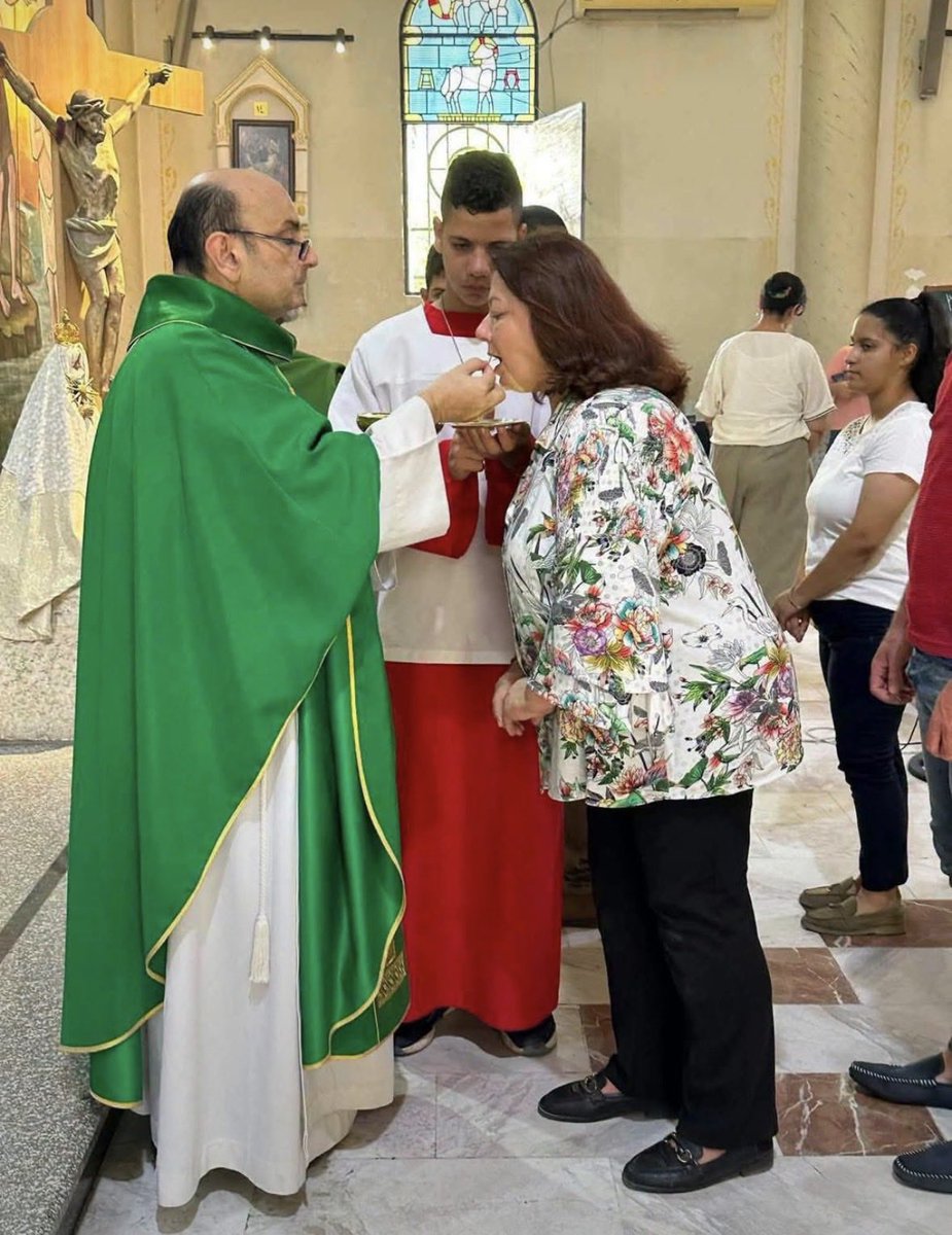 CarriePrejean1's tweet photo. Two Catholic women were murdered by Israeli airstrike in Gaza last night. 

Maysa Khader Ibrahim and Maria Hafez Michel Najjar

We are witnessing a Holocaust!!!! 
@VaticanNews @Pontifex https://t.co/E1kHAMOiqH
