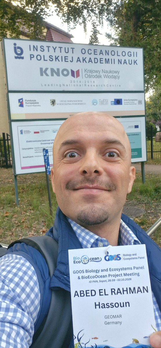 AbedHassoun's tweet photo. This week at #IOPAN in #Sopot 🇵🇱 for the @GOOSocean BioEco Panel &amp; #BioEcoOcean meeting, wearing my GOOS &amp; #OBPS hats 🌊
Great discussions on EOVs, standards &amp; best practices, and the updated GOOS endorsement process.
Exciting times for ocean observing, the time of #OceanEye! https://t.co/loriWIvkUz