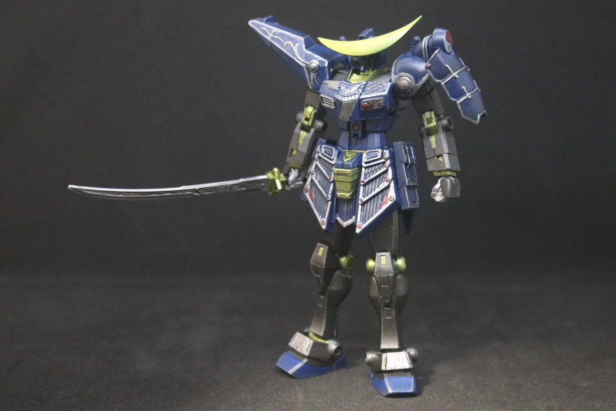 makura_illust's tweet photo. 【ガンプラ】伊達政宗頑駄無(ガンダム)完成！
地元、仙台のヒーロー独眼竜こと「伊達政宗」を1/144スケールで表現しました！
人生初のコンテストはコレで行きます！
#ガンプラ https://t.co/249RTb2u50