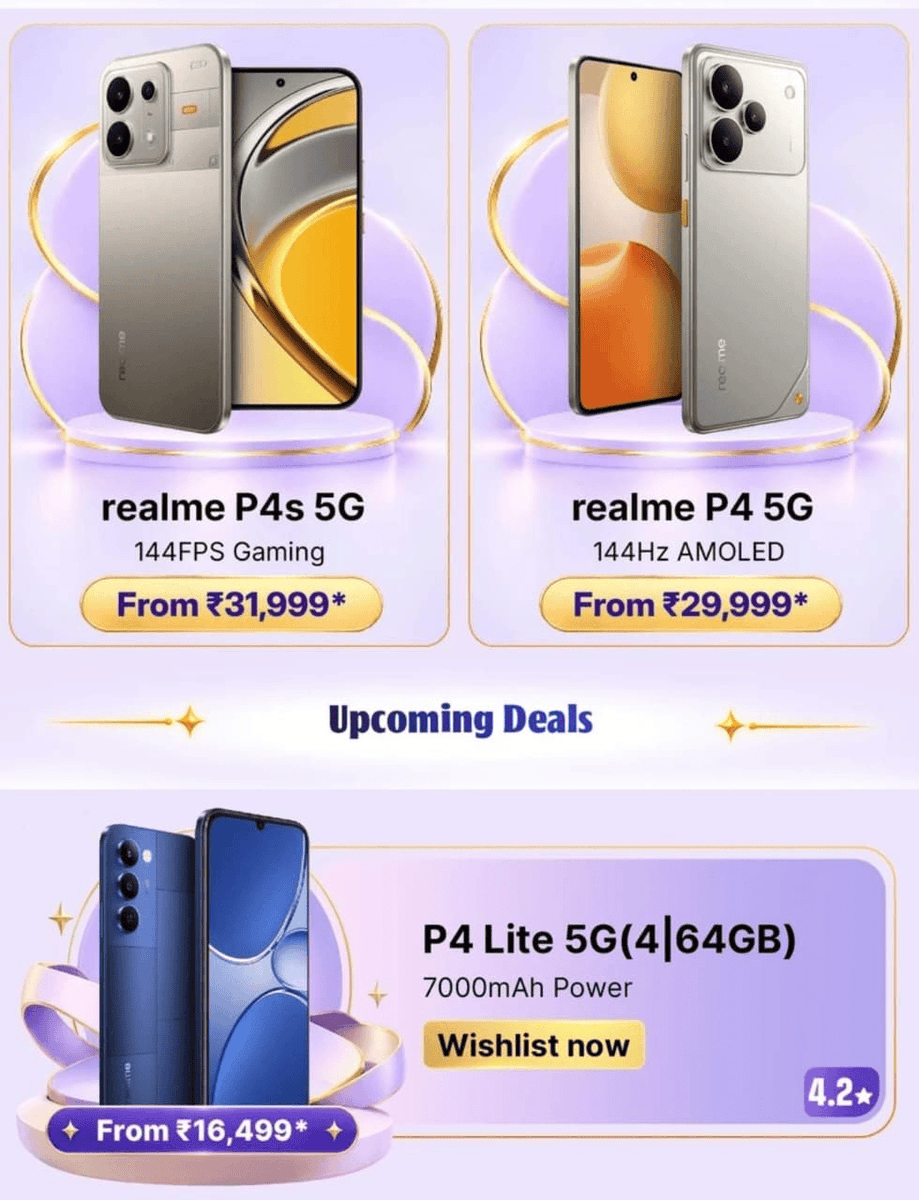 stufflistings's tweet photo. realme phones Flipkart Big Billion Days offer pricing. https://t.co/vSh6pxSHXW