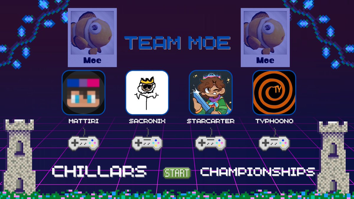 PieParadeEvents's tweet photo. he he they didn't send a team image so I made it Splatoon lol
Introducing Team Moe!

Mattiri
@SacronixTV 
@ShineStarCarter 
@typhongamenight 

Watch them live tomorrow at 7pm BST or 2pm EDT https://t.co/5bb3c6nzqY