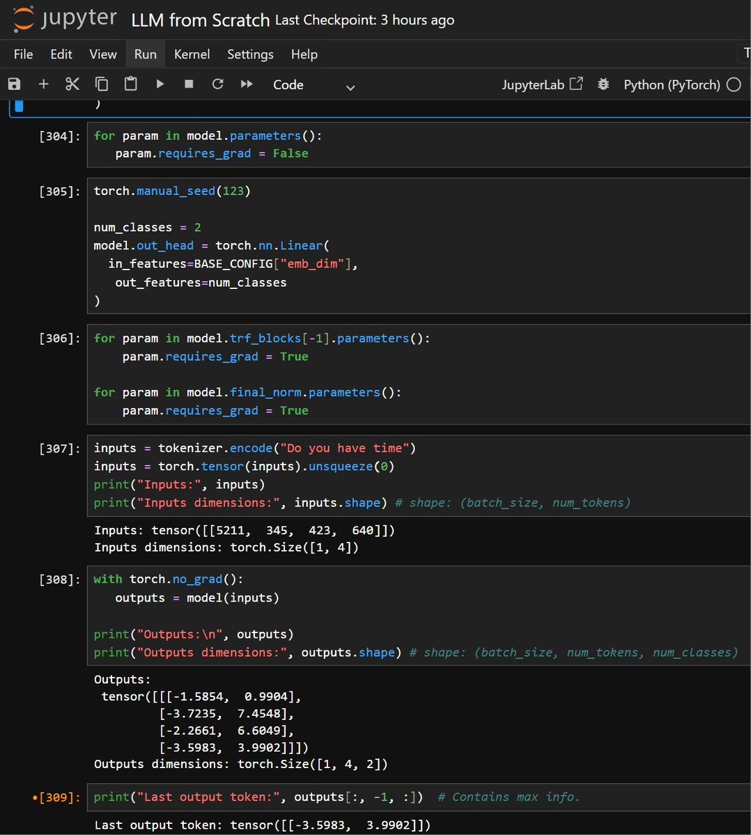 shoupxx's tweet photo. Day 123 —> Becoming an AI Engineer

Building Spam vs Non-Spam classifier 

Done with: Preprocessing → DataLoader → Pretrained Weights → Classification Head

Insight: A pretrained LLM can be repurposed for classification by adapting its output space to the target task

#LLM #DL https://t.co/CckkBLMTLt