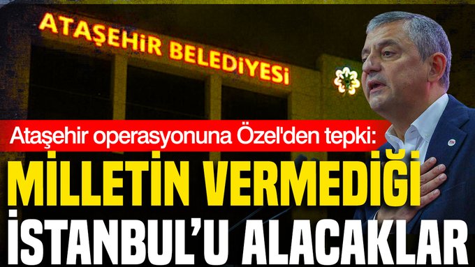 KHaluk22002's tweet photo. 📌Ataşehir operasyonuna Özgür Özel'den tepki

🗣️Milletin vermediği İstanbul'u alacaklar

Ayrıntılar için...
👇
https://t.co/gYXfEBgR96 https://t.co/D0hVpq5wiZ