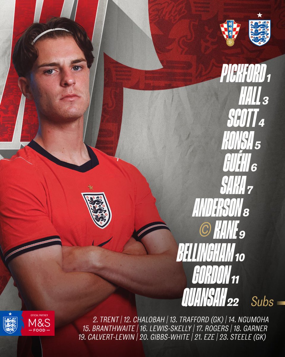 England's tweet photo. Your #ThreeLions for Saturday night 🔴🏴󠁧󠁢󠁥󠁮󠁧󠁿 https://t.co/A2M4lMfBNj
