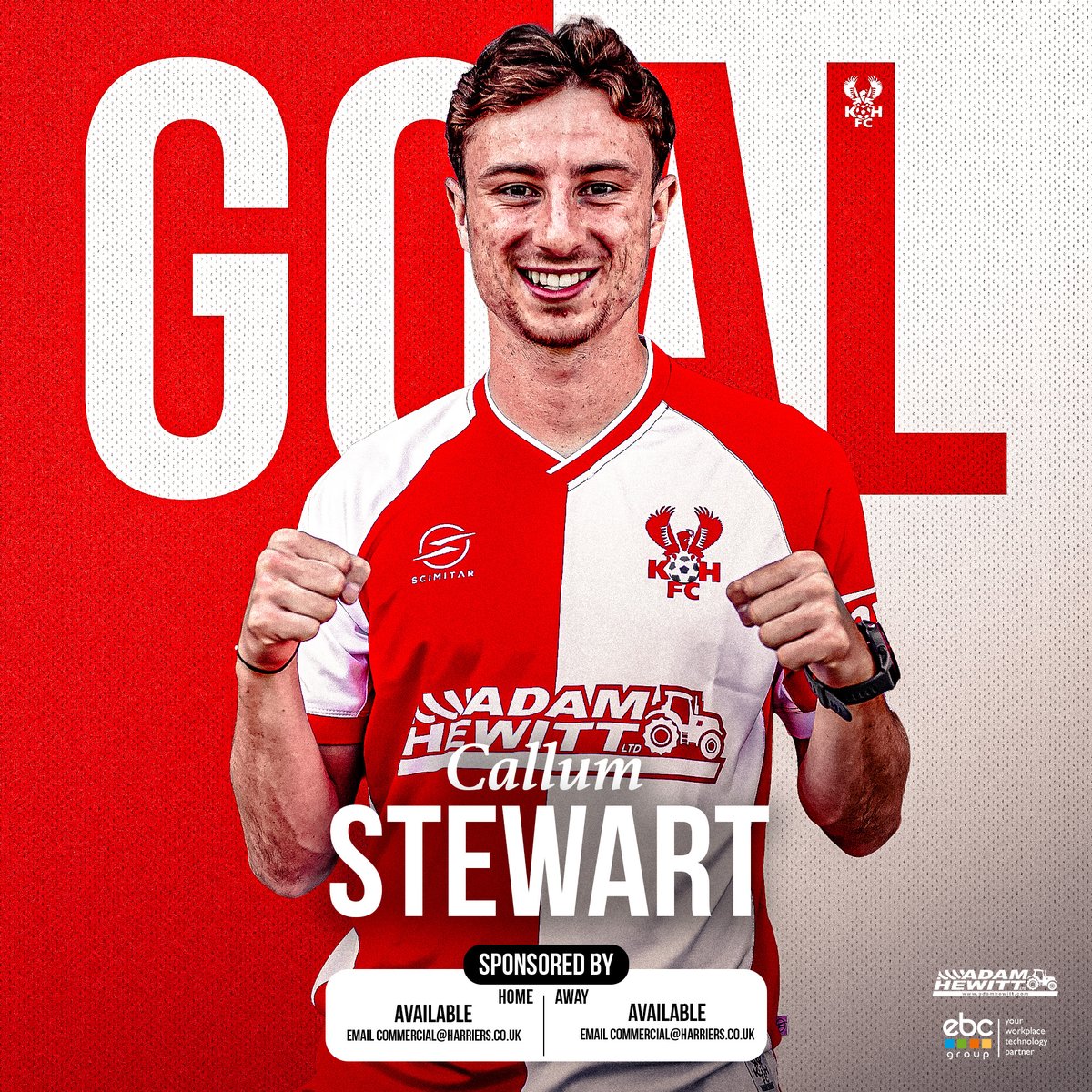 khfcofficial's tweet photo. [15] Ahead! A ball foward looks routine for the goalkeeper but he spills it from his chest, right into the path of Stewart who pounces and finishes!

🦅1-0🟡 #Harriers https://t.co/rryVJfe97P