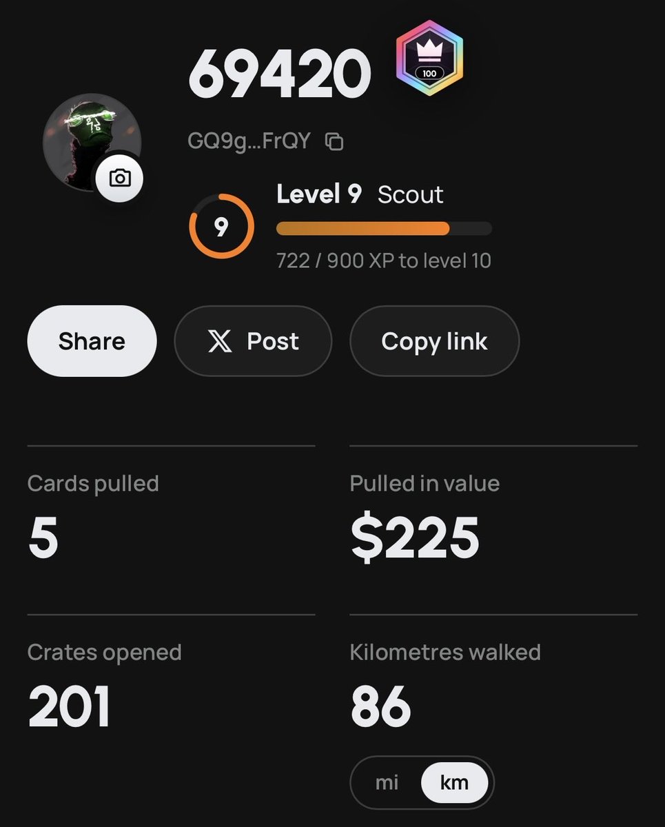 69420xyz's tweet photo. Daily @gocollectfun update #8

25/25 crates opened

0 cards pulled 

96 empty crates in a row at this point, but that's completely fine because I'm aiming for rank 1 on the empty crate leaderboard when the devs hopefully release that tech😅

The hunt for grails continues tomorrow https://t.co/c0cu6g1JZS