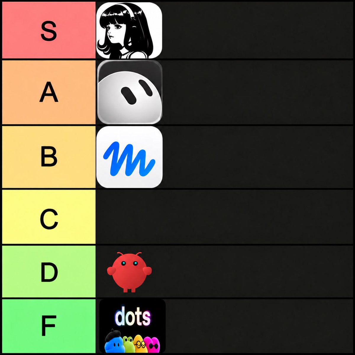 jumperz's tweet photo. my tier list of AI agents so far https://t.co/Wr5K5Nv1XC