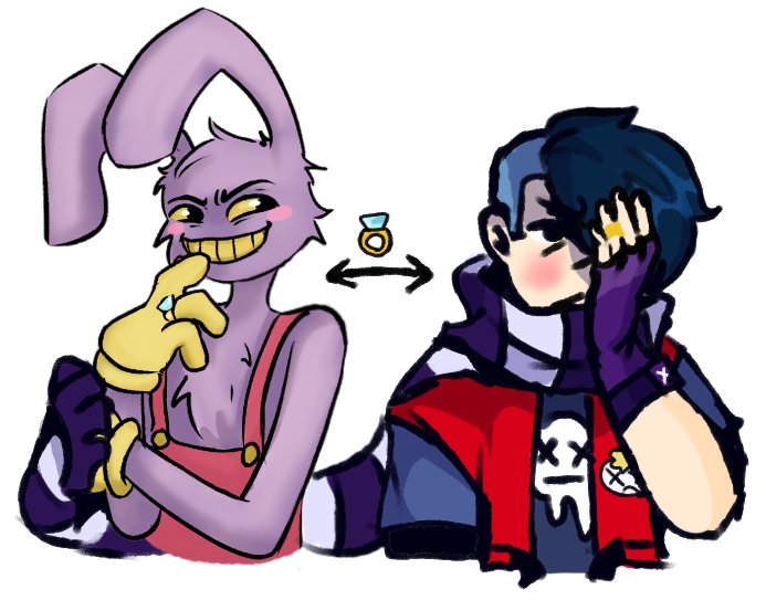 karikarikosh's tweet photo. A funny art collab with my bestie :р 
@Chorus_Corner 
---
#artcollab #artmoost
#brawlstars #TheAmazingDigitalCircus #Jax #Edgar https://t.co/W9DND9xsfR