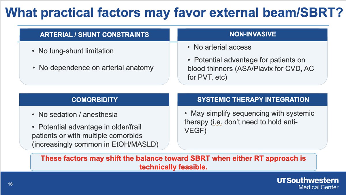 TARE vs SBRT for HCC: decision-making talk