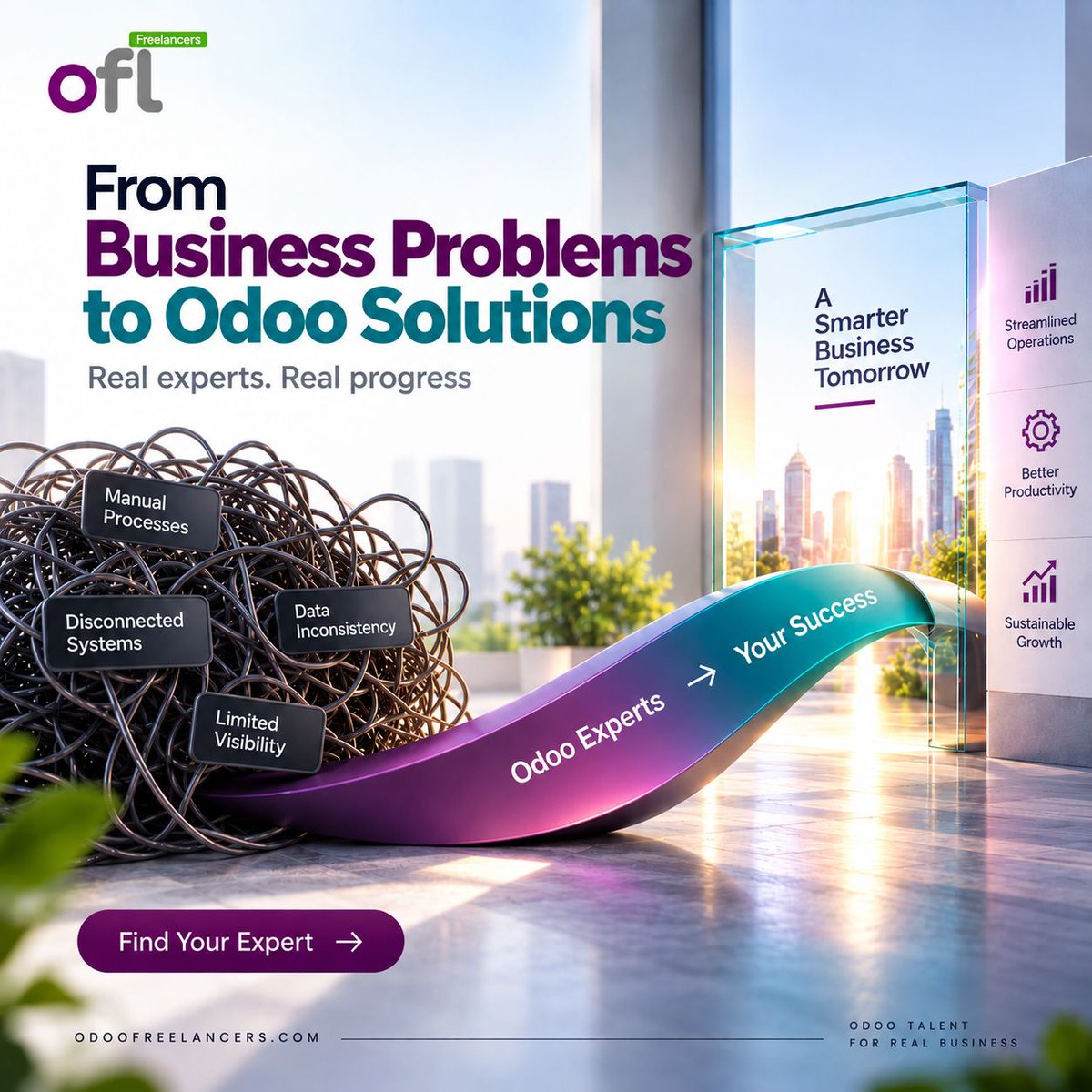 oflodoo's tweet photo. From business problems to Odoo solutions. 🚀
Manual processes. Disconnected systems. Data inconsistency. Limited visibility.
Connect with Odoo experts who can help turn challenges into practical solutions.
🌐 https://t.co/UKI7YJXex0
#Odoo #OdooExperts #ERP #OdooFreelancers https://t.co/hP0a2gq8TR