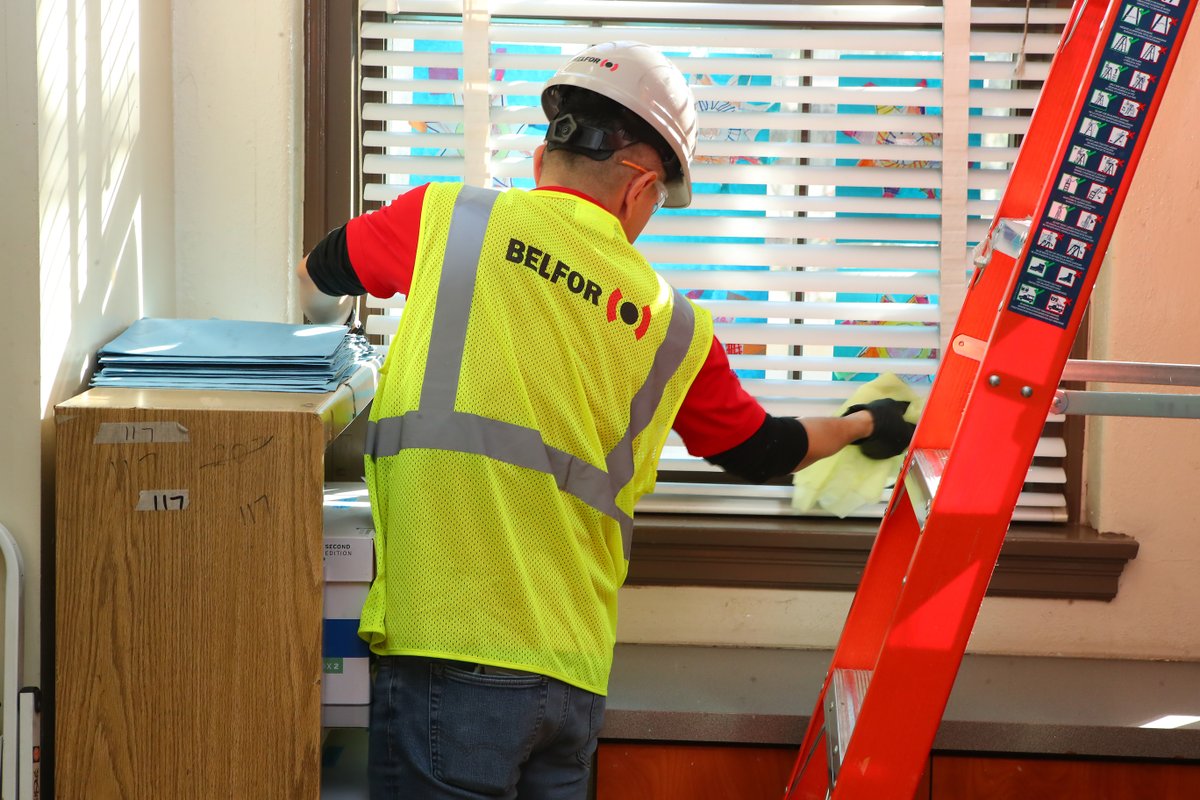 BELFORGroup's tweet photo. Helping restore the spaces and places that matter most, one job at a time 💪 Our teams are committed to putting in the work every step of the way!

#BELFOR #Restoration #DisasterRecovery #BELFORTeam https://t.co/lImMwiz9tX