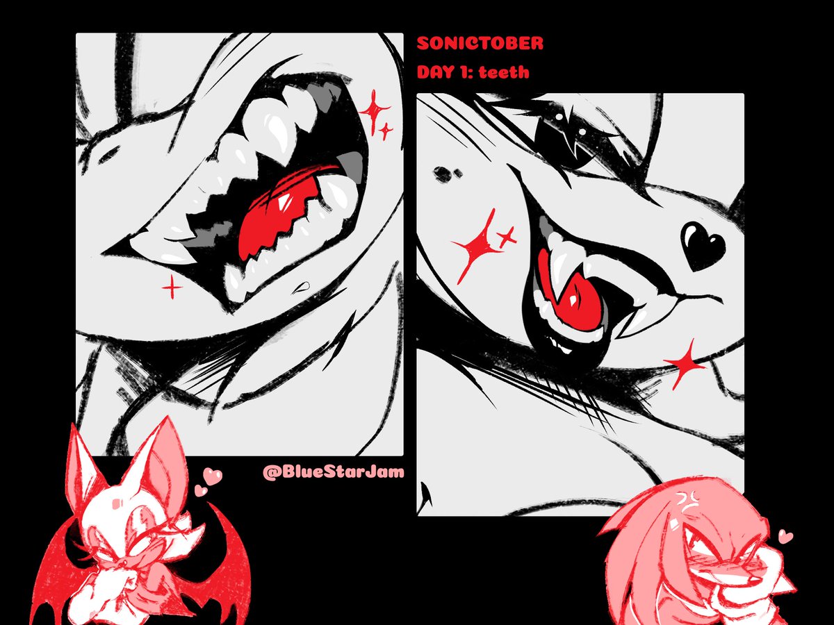 BlueStarJam's tweet photo. #sonictober2026
Day 1: teeth
Wanted to practice in drawing mouth/teeth for a while, and this was an ideal opportunity https://t.co/k776A6dmKC