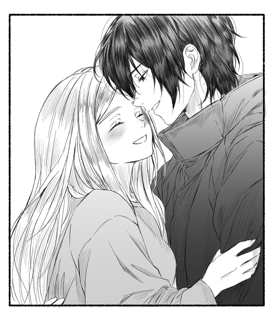 beeeeeee0no's tweet photo. 漆六
二人きりの時ってどんな顔するんだろっていう捏造らくがきです https://t.co/THyVNppeLU