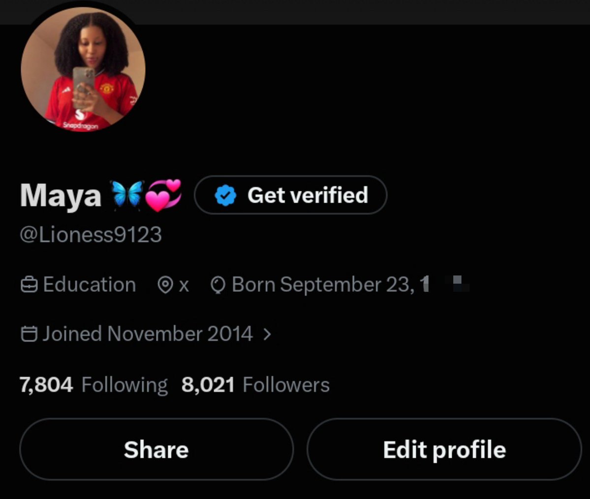 Lioness9123's tweet photo. Congratulations 🎊 to me on reaching 8k followers. Thanks to all my faithful mutuals... I love y'all 🥰💝💝✨️ https://t.co/vQ9qZB85M6