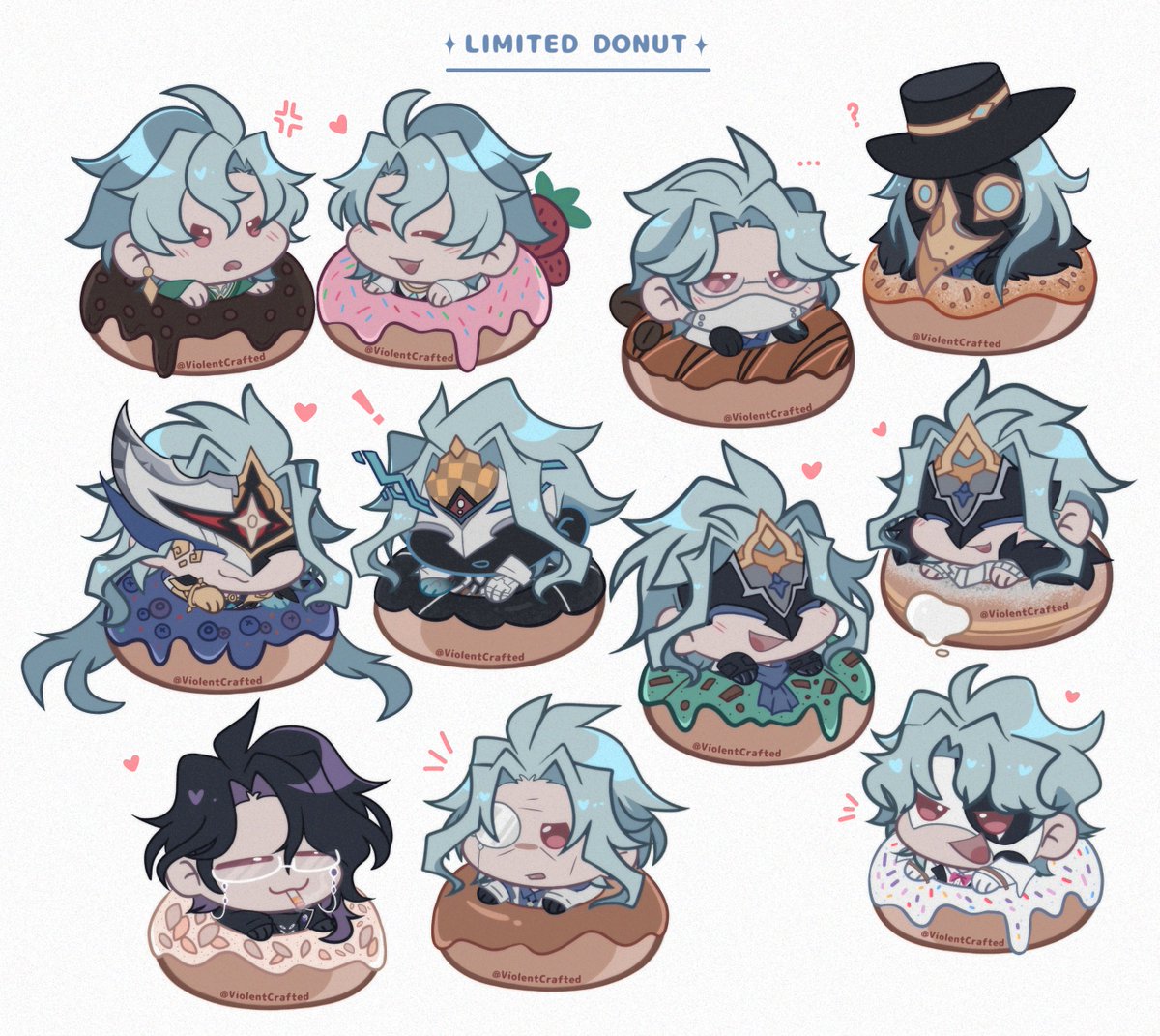 ViolentCrafted's tweet photo. Anyone want a donut? 🥺🫶
#dottore #pantalone #GenshinImpact https://t.co/sdI1aoftO4