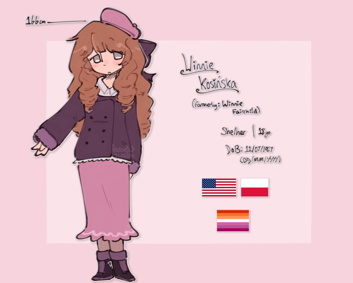 faroeswaltz's tweet photo. updated winnie reference!! not much has changed, except maybe the way i draw her (i can never settle on a good way to draw her curls!!) #malevolent #malevolentoc https://t.co/J6UmuaKOZU