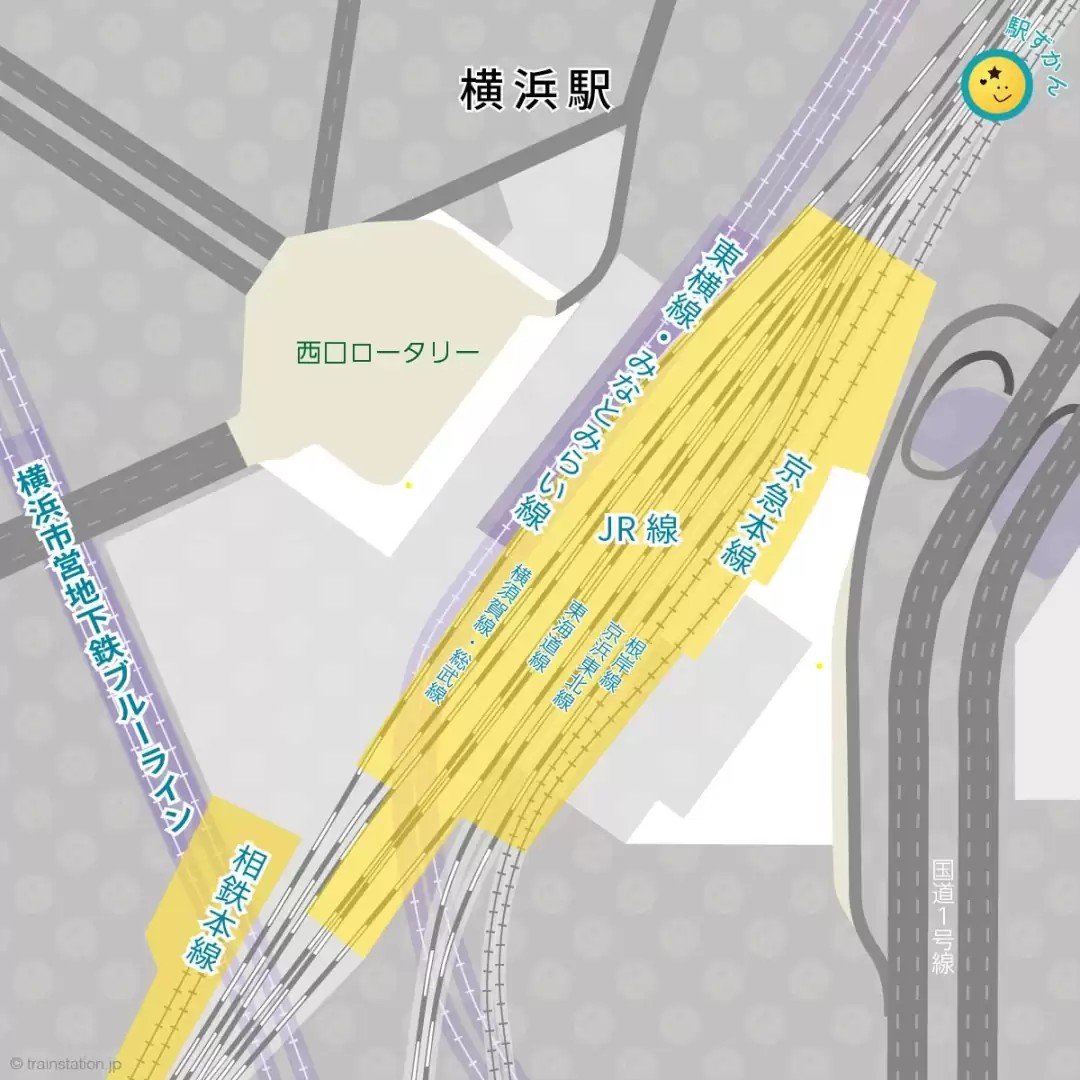 Through_Point's tweet photo. ちな横浜駅 https://t.co/9pvbd18FYN