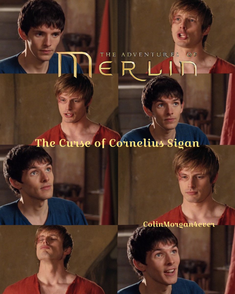 CMagnumfan's tweet photo. #posterdesign from every episode of #MerlinTvSeries now with 38/39 season 2 episode 1 #TheCurseOfCorneliusSigan aired on the 19th September 2009 #Merlin is reminded that he called #Arthur a clotpole #MerlinBBC #MissingMerlin #ColinMorgan #BradleyJames https://t.co/RufqRLoceu