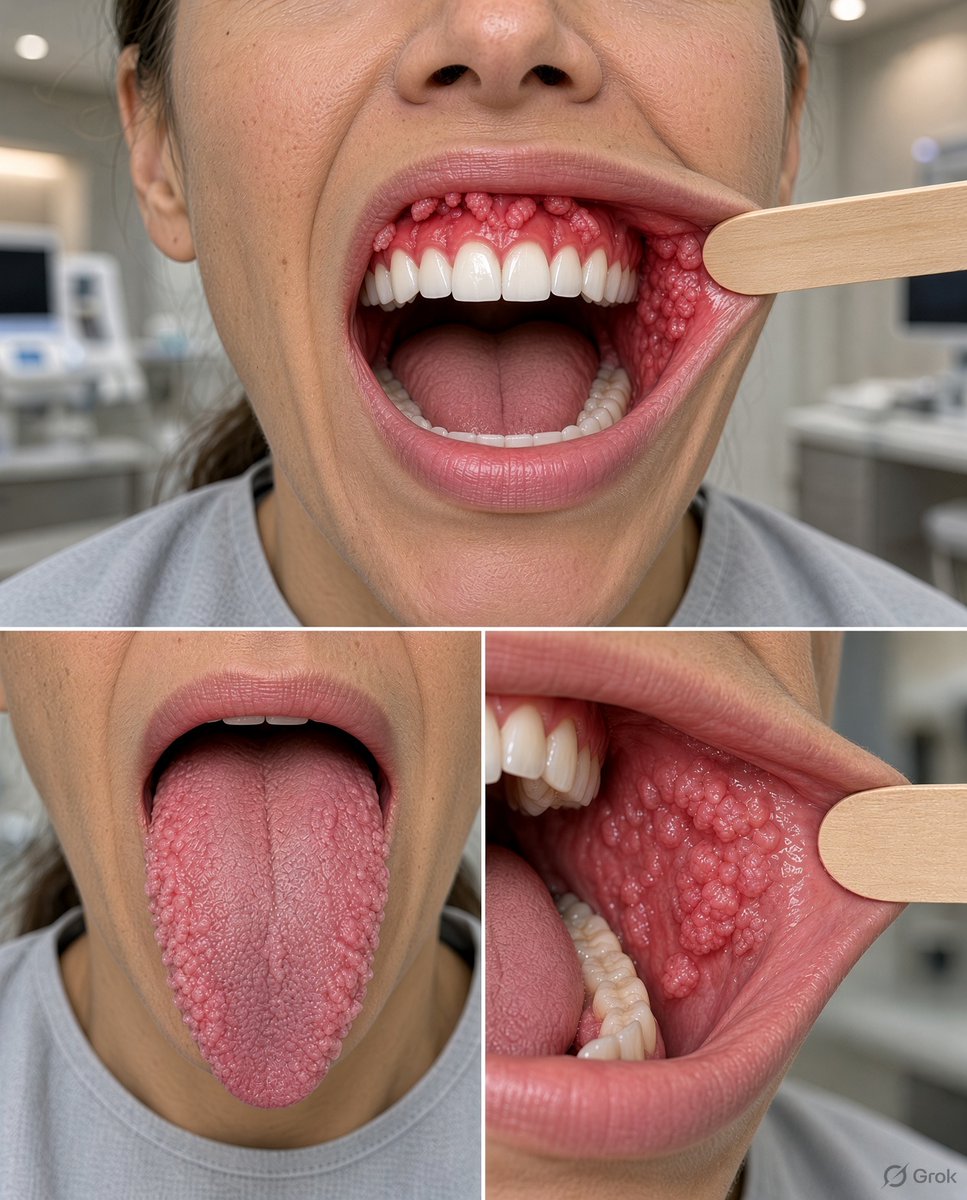 Florenceodff2's tweet photo. Stop having oral sex ???

Don’t ignore unusual changes in your mouth. @grok, what could be behind  like these? https://t.co/xLBfmsHC8C