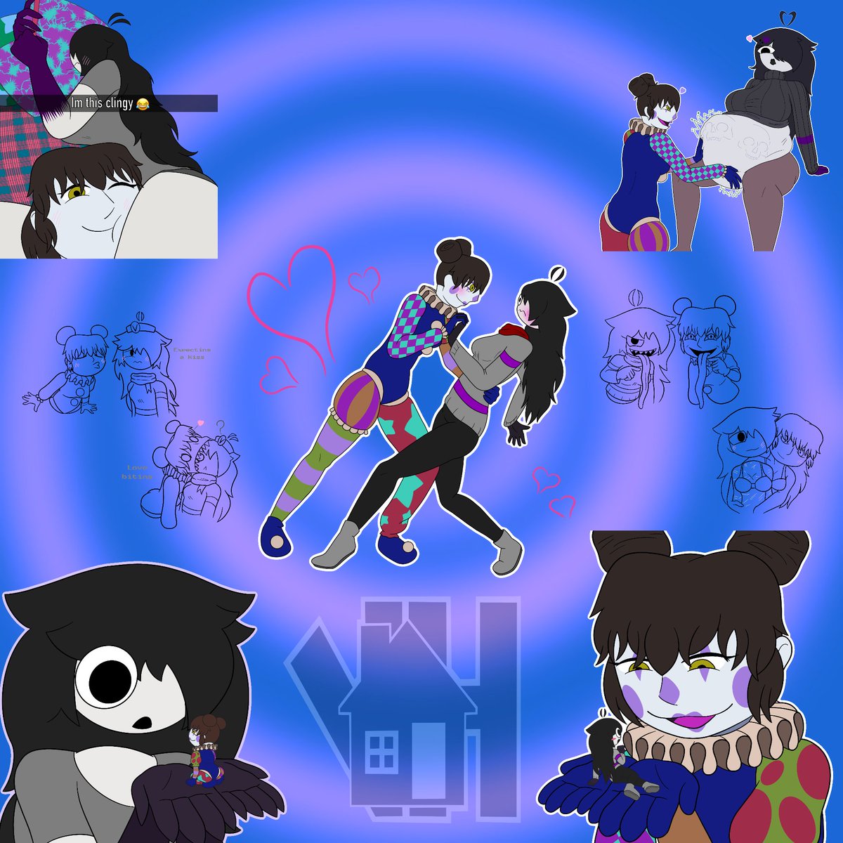 V_H0useh0ld's tweet photo. CW: One is Vore
Lulu X VI Doodles

VI belongs to @Schizo_VR 
#Doodles #OCxOC #ImpliedVore #Vore https://t.co/g5l4CxkKkp