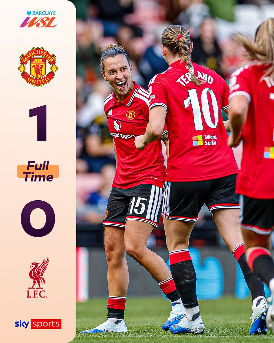 SkySportsWSL's tweet photo. Julia Zigiotti's early strike means Manchester United take all three points against Liverpool 👏 https://t.co/NJ0h4CeCPO