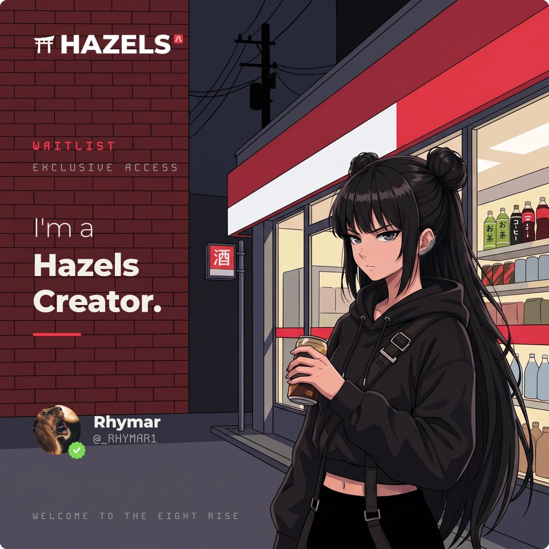 _RHYMAR1's tweet photo. I'm a Hazels Creator — I'm on the Waitlist. @0xhazels #WEAREHAZELS

https://t.co/jkJMdFTdWd https://t.co/E3Ee7QvJht