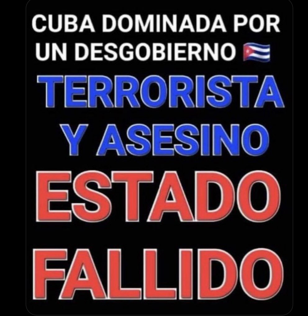 J19C69A's tweet photo. @ArielMA1963 El equivocado eres tú y todos los cochinos comunistas porque cuba cayó desde el primer momento que la mafia de los castros no pudo garantizar los derechos fundamentales de vida del ser humano que es agua,electricidad, comida medicina, así que pregúntate entonces desde cuando cayó https://t.co/20KI2vof9T