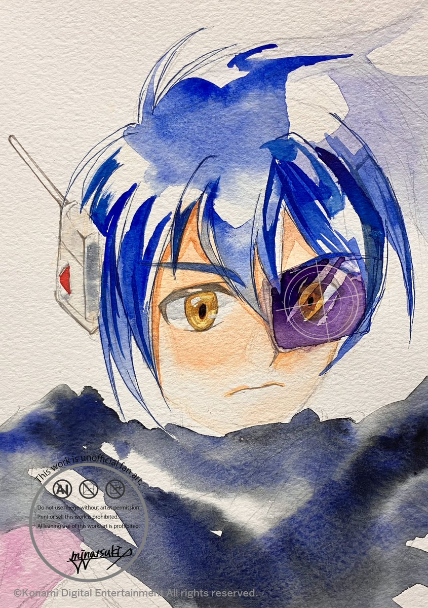 minatsuki_ill's tweet photo. #パワプロシリーズ版深夜の真剣お絵描き60分一本勝負
お題：暗黒スバル
紙：アクリルデネブ
塗：透明水彩 https://t.co/4AVVeqnrgs