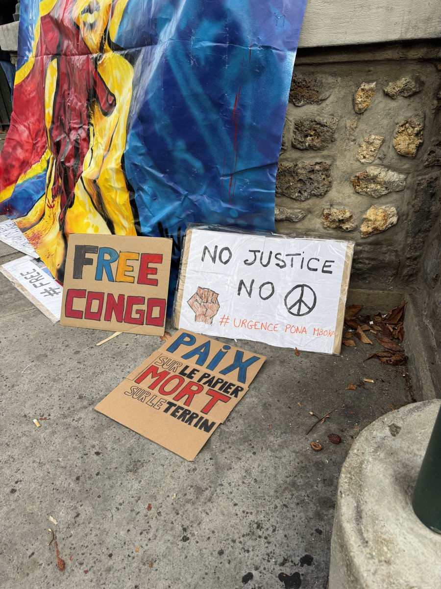 ALeaument's tweet photo. 🇨🇩 Mobilisation pour le Congo à Paris. 

Face aux pillages, aux massacres, aux viols, aux déplacements de populations, nous exprimons notre totale solidarité !

Le capitalisme carnacier, le pillage des matières premières et les violences qui les accompagnent doivent cesser ! https://t.co/DzS3Zp8HyO