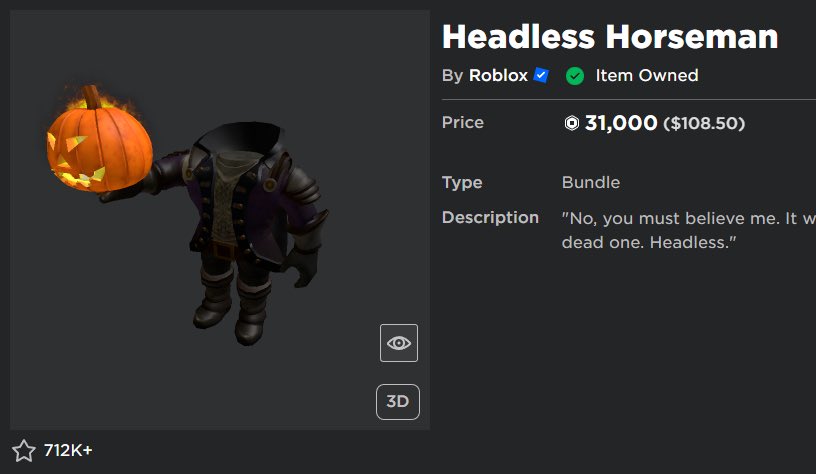 JevontaeYT's tweet photo. 🎃HEADLESS HORSEMAN GIVEAWAY!
              
To enter:
FOLLOW ME 
@JevontaeYT 
 
LIKE THIS TWEET👍

RETWEET ♻️

COMMENT WHY YOU WANT HEADLESS 👀

And that's it!!   [ ONLY 1 WINNER] 

⚠️ ENDS MONDAY!!!

#Roblox #robloxgiveaways #robloxart #RobloxUGC 
#headless #horseman https://t.co/1Zj66xXwIW