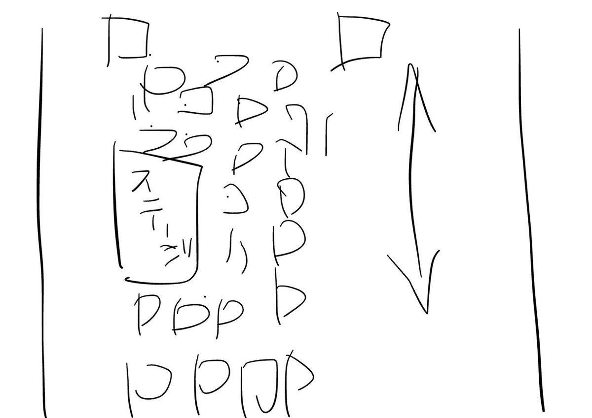 Ojmzic's tweet photo. 古町の催し
柱と柱の間の中央部いっぱいにイスを設置するより、意図的な広さの通り道を作る方が、興味を持った人にも持たない人にも良いのでは。
この角度だと、演者の真横に人が通るから、真横もイスを設置できる角度の方が距離感が良い。
両脇に通路はあるから通れないというクレームではない。 https://t.co/srzZ4AjVvb